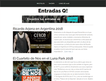 Tablet Screenshot of entradas.quelapaseslindo.com.ar